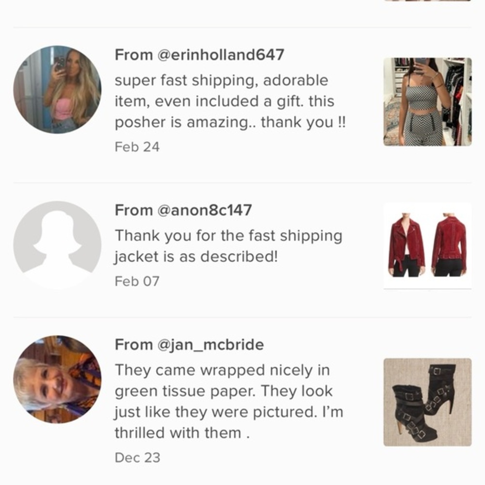 Happy shoppers, five ⭐️ reviews